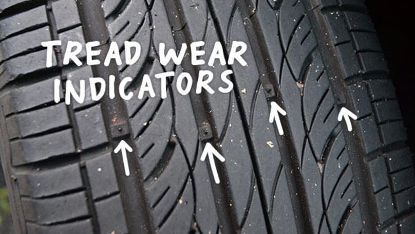 Tyre wear guide